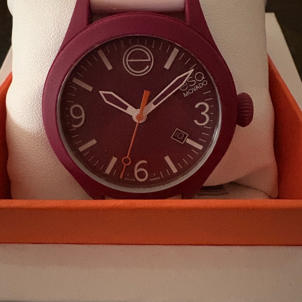 Movado Pink and Purple Watch